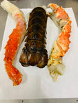 Alaskan King Crab and Maine Lobster Box